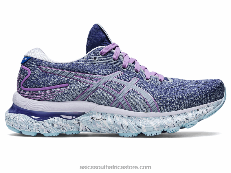 Women Asics Gel-Nimbus 24 LH4X02589 Twilight Blue/White