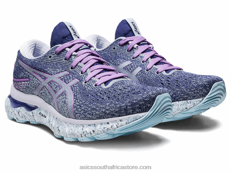 Women Asics Gel-Nimbus 24 LH4X02589 Twilight Blue/White