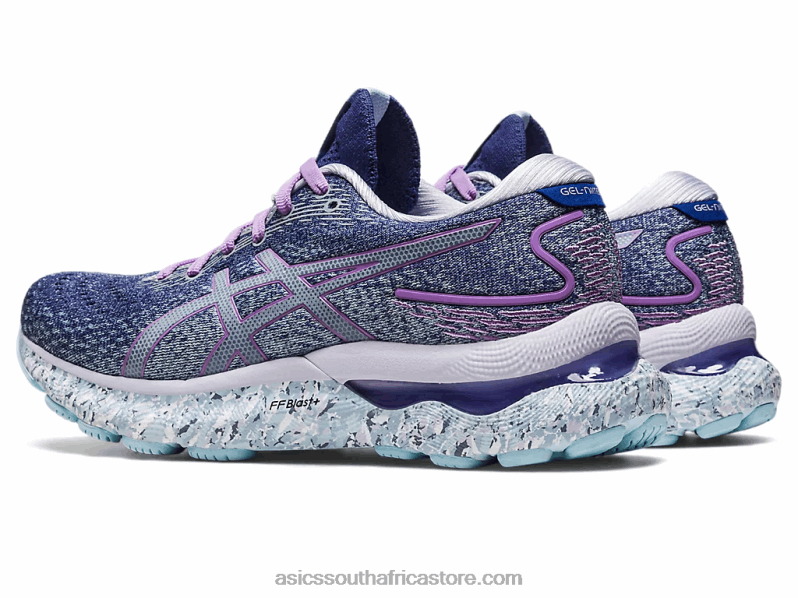Women Asics Gel-Nimbus 24 LH4X02589 Twilight Blue/White