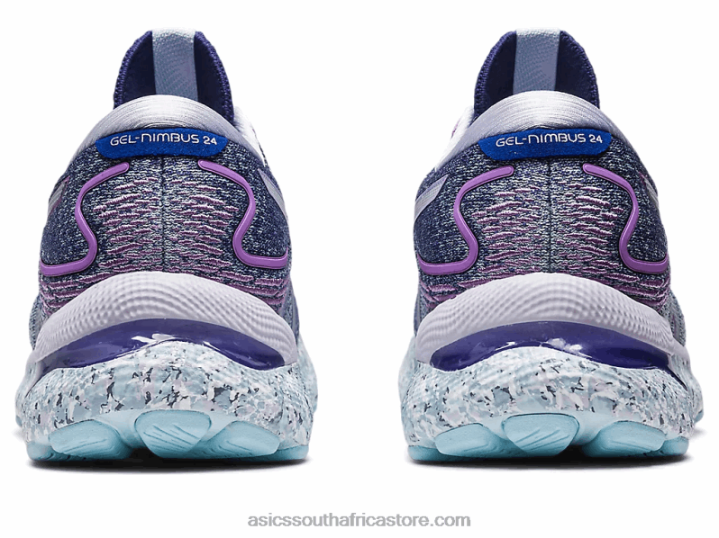 Women Asics Gel-Nimbus 24 LH4X02589 Twilight Blue/White