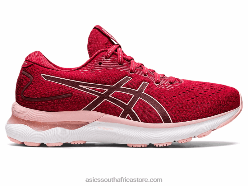 Women Asics Gel-Nimbus 24 LH4X02682 Cranberry/Frosted Rose