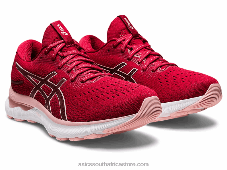 Women Asics Gel-Nimbus 24 LH4X02682 Cranberry/Frosted Rose