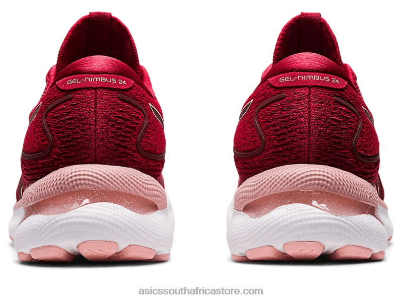 Women Asics Gel-Nimbus 24 LH4X02682 Cranberry/Frosted Rose