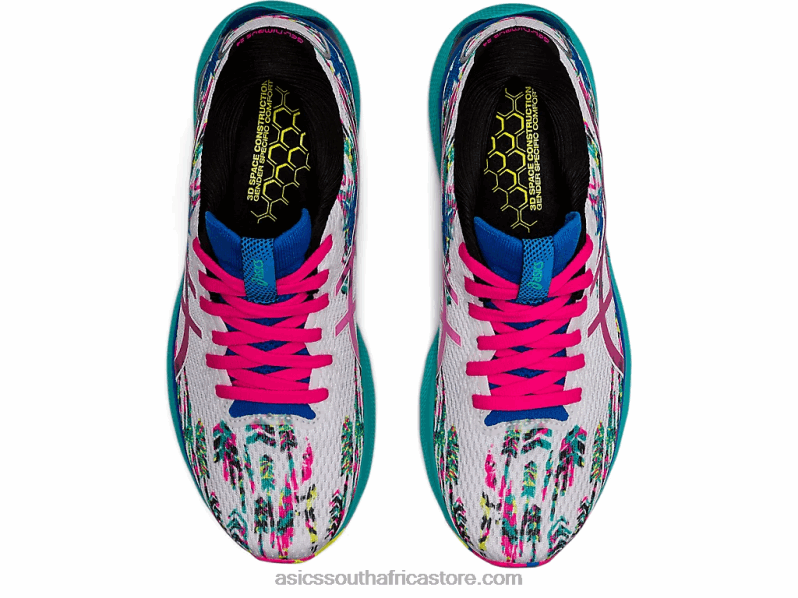 Women Asics Gel-Nimbus 24 LH4X03226 White/Pink Glo