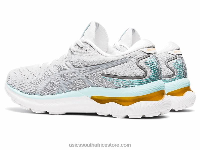 Women Asics Gel-Nimbus 24 LH4X03234 White/Pure Silver