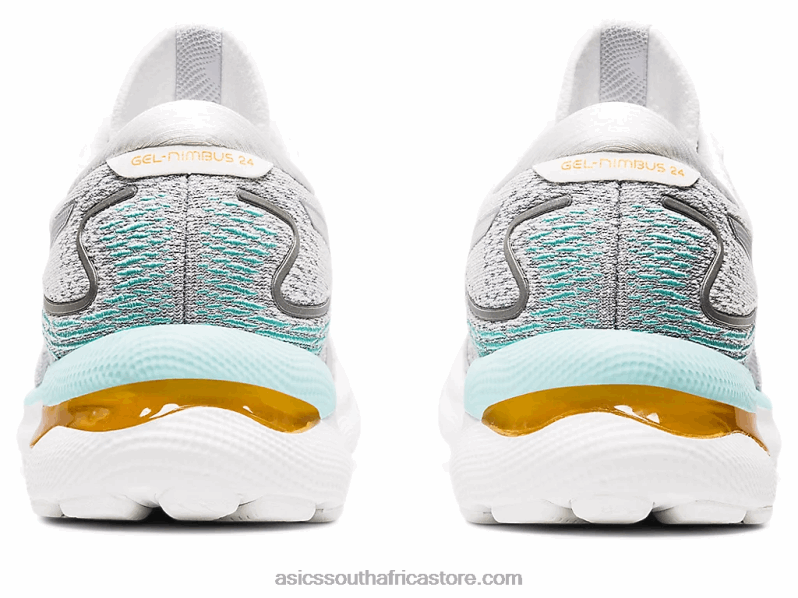 Women Asics Gel-Nimbus 24 LH4X03234 White/Pure Silver