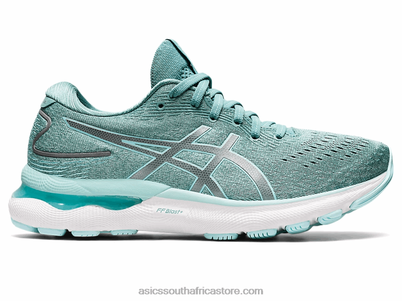 Women Asics Gel-Nimbus 24 LH4X03544 Sage/Clear Blue
