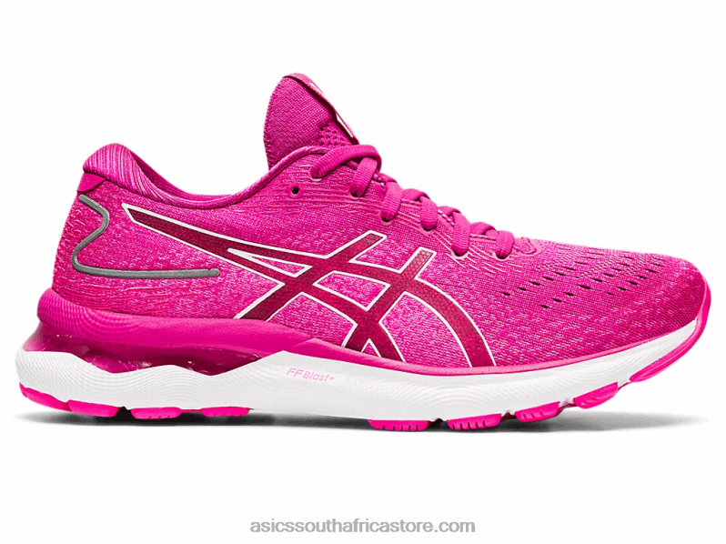 Women Asics Gel-Nimbus 24 LH4X03548 Fuchsia Red/White