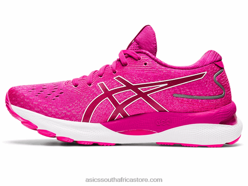 Women Asics Gel-Nimbus 24 LH4X03548 Fuchsia Red/White