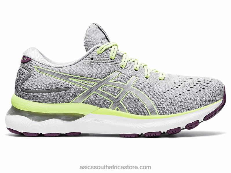 Women Asics Gel-Nimbus 24 LH4X03549 Piedmont Grey/Lime Green