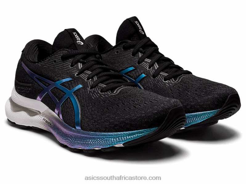 Women Asics Gel-Nimbus 24 Platinum LH4X02724 Black