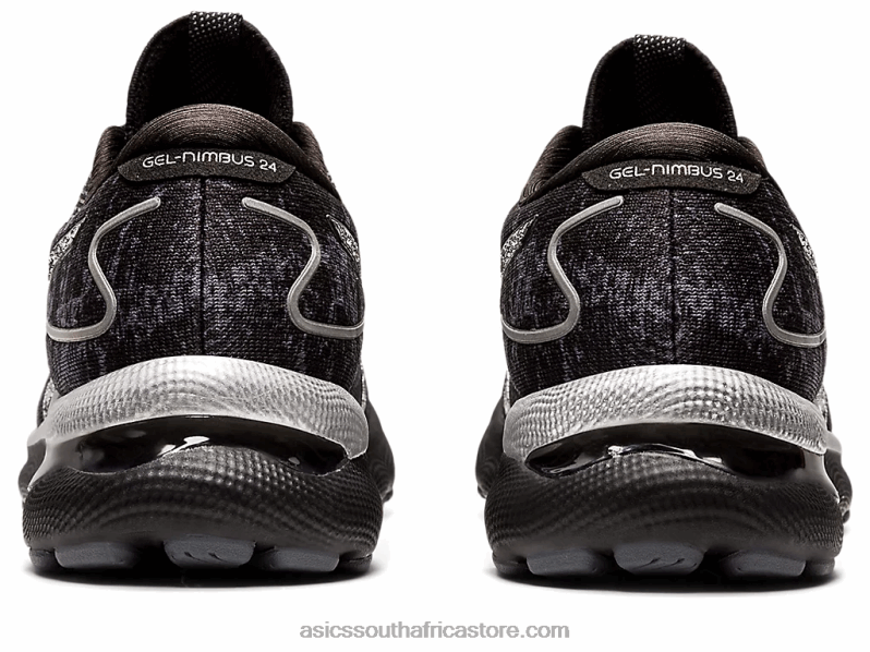 Women Asics Gel-Nimbus 24 Platinum LH4X03447 Carrier Grey/Pure Silver