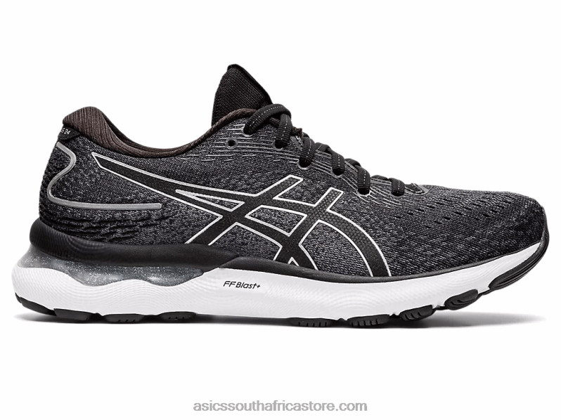 Women Asics Gel-Nimbus 24 Wide LH4X03426 Black/Pure Silver