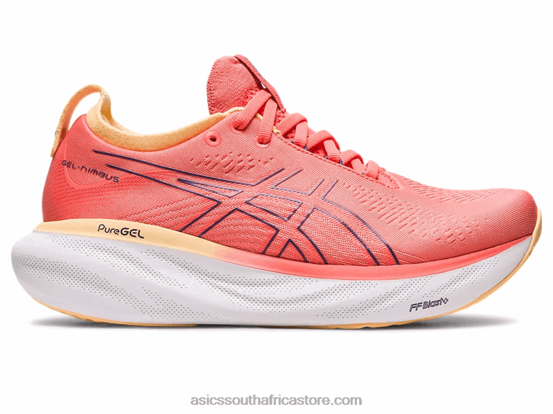 Women Asics Gel-Nimbus 25 LH4X02149 Papaya/Dusty Purple Women Asics Gel-Nimbus 25 LH4X02149 Papaya/Dusty Purple