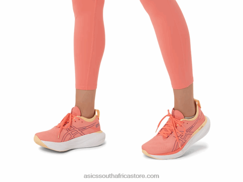 Women Asics Gel-Nimbus 25 LH4X02149 Papaya/Dusty Purple