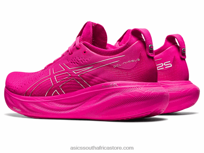 Women Asics Gel-Nimbus 25 LH4X02367 Pink Rave/Pure Silver