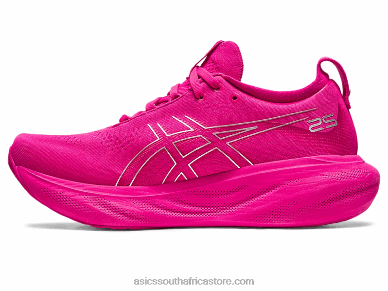 Women Asics Gel-Nimbus 25 LH4X02367 Pink Rave/Pure Silver