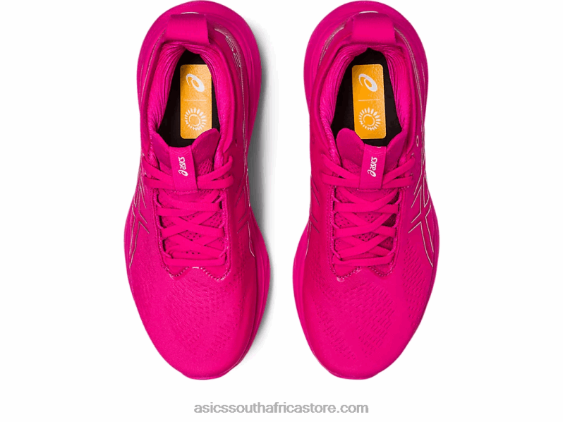 Women Asics Gel-Nimbus 25 LH4X02367 Pink Rave/Pure Silver