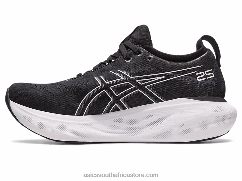 Women Asics Gel-Nimbus 25 LH4X02371 Black/Pure Silver