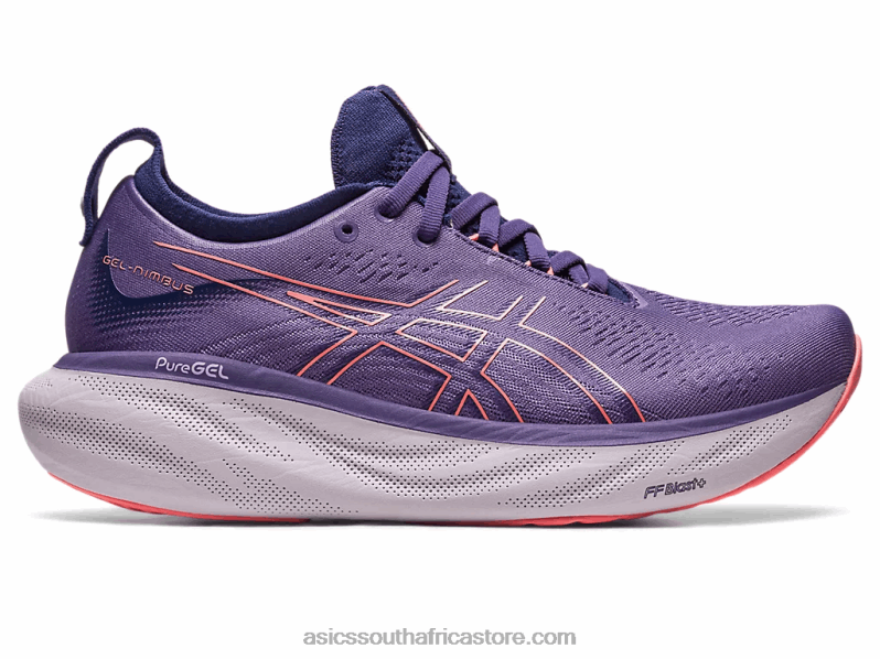 Women Asics Gel-Nimbus 25 LH4X02372 Dusty Purple/Papaya