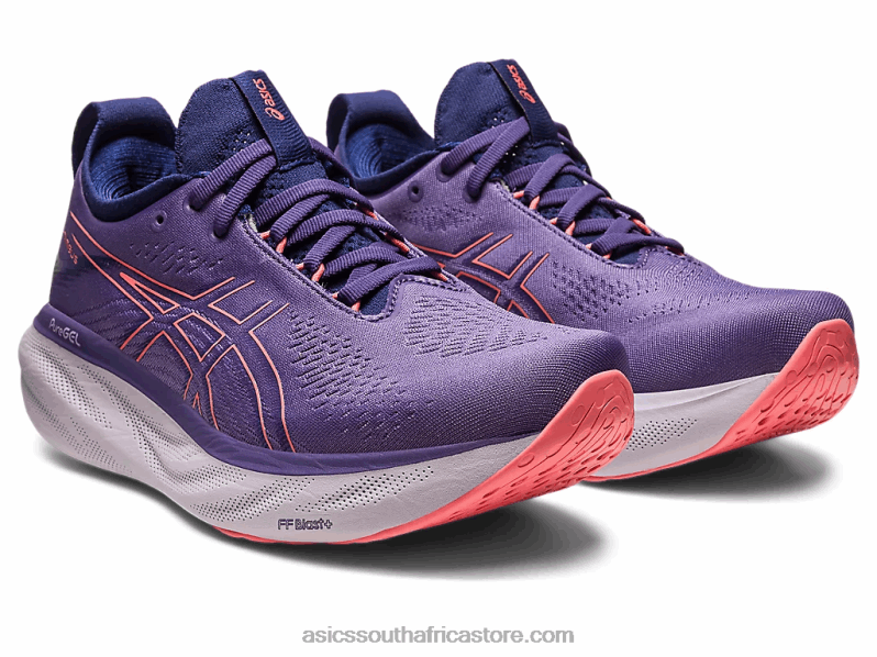 Women Asics Gel-Nimbus 25 LH4X02372 Dusty Purple/Papaya