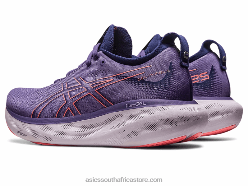 Women Asics Gel-Nimbus 25 LH4X02372 Dusty Purple/Papaya