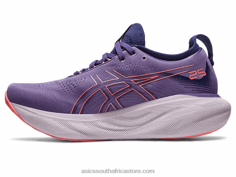 Women Asics Gel-Nimbus 25 LH4X02372 Dusty Purple/Papaya