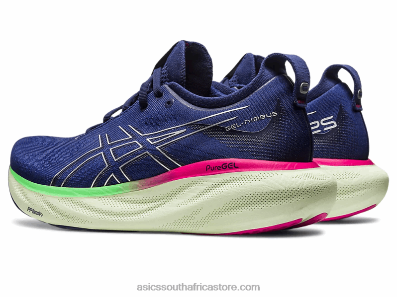Women Asics Gel-Nimbus 25 LH4X02373 Indigo Blue/Pure Silver