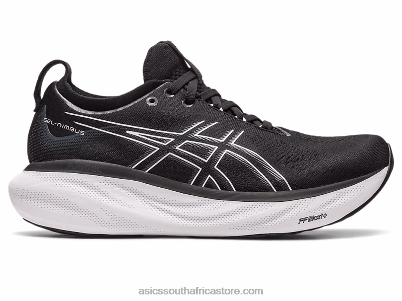 Women Asics Gel-Nimbus 25 Wide LH4X02376 Black/Pure Silver