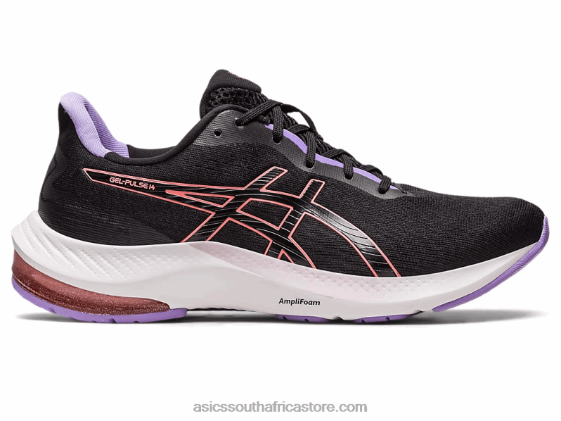 Women Asics Gel-Pulse 14 LH4X02483 Black/Papaya