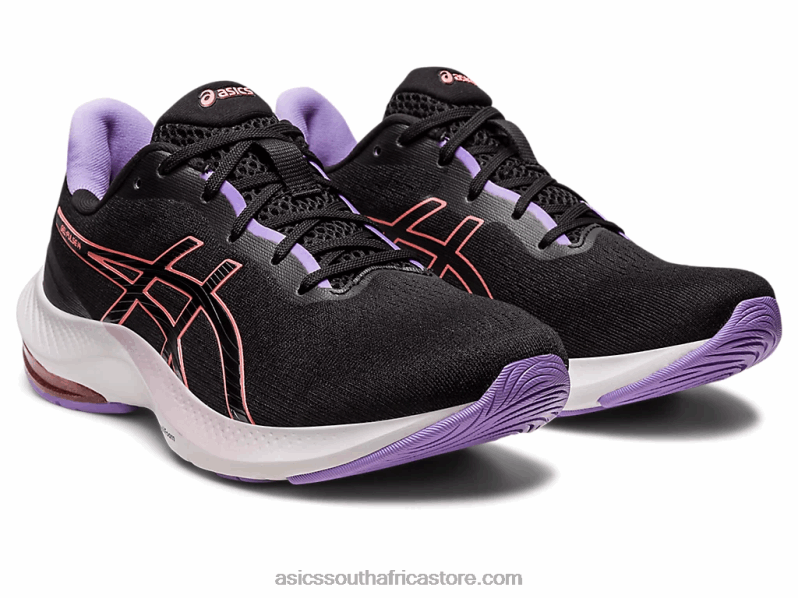 Women Asics Gel-Pulse 14 LH4X02483 Black/Papaya
