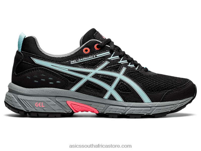 Women Asics Gel-Sangaku 2 LH4X02601 Black/Clear Blue