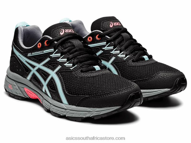 Women Asics Gel-Sangaku 2 LH4X02601 Black/Clear Blue