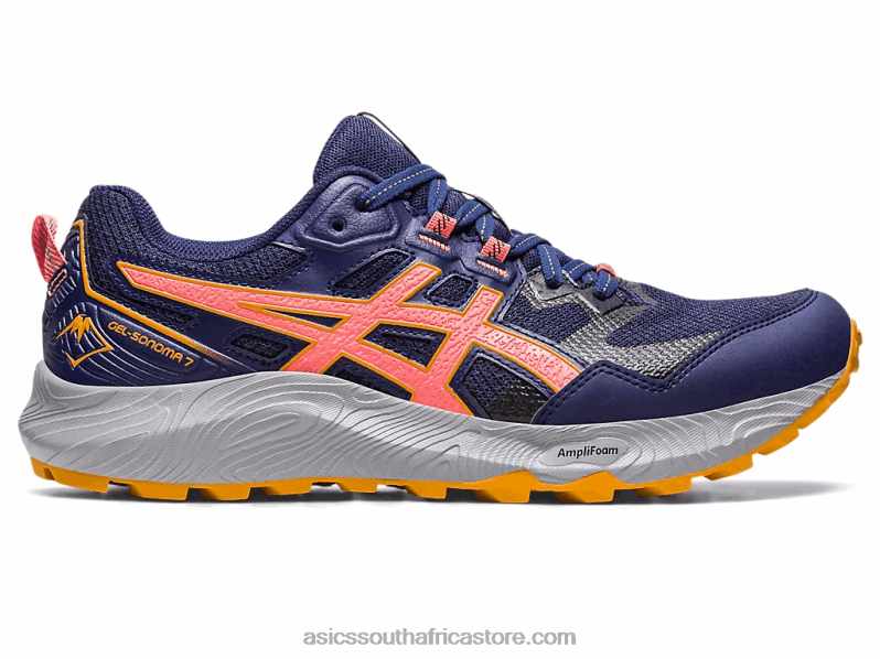 Women Asics Gel-Sonoma 7 LH4X02215 Indigo Blue/Papaya
