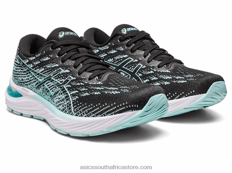 Women Asics Gel-Stratus 3 Knit LH4X02346 Black/Clear Blue