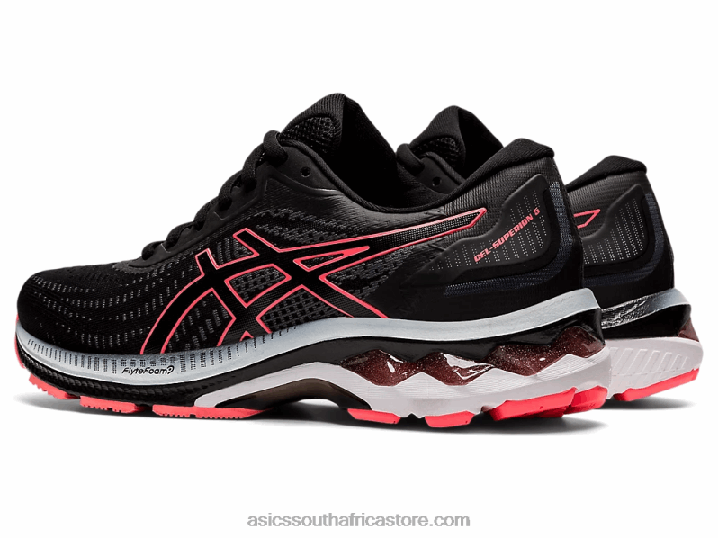 Women Asics Gel-Superion 5 LH4X02606 Black/Blazing Coral