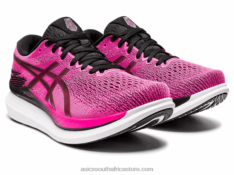 Women Asics Glideride 3 LH4X03106 Pink Glo/Black