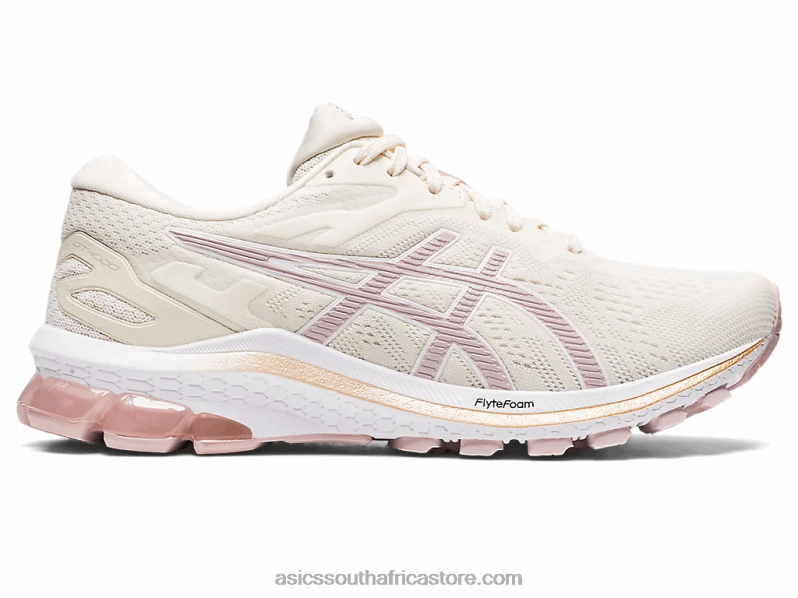 Women Asics Gt-1000 10 LH4X02644 Cream/Watershed Rose