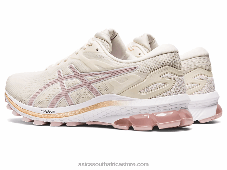Women Asics Gt-1000 10 LH4X02644 Cream/Watershed Rose