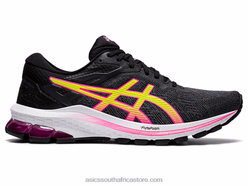 Women Asics Gt-1000 10 LH4X03997 Black/Hot Pink