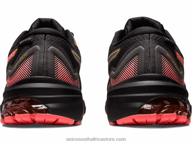 Women Asics Gt-1000 11 Gtx LH4X02478 Black/Papaya