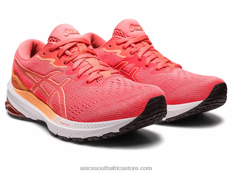 Women Asics Gt-1000 11 LH4X02449 Blazing Coral/Papaya