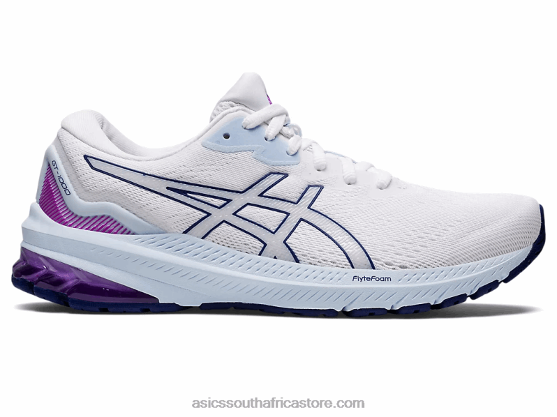 Women Asics Gt-1000 11 LH4X02973 White/Dive Blue