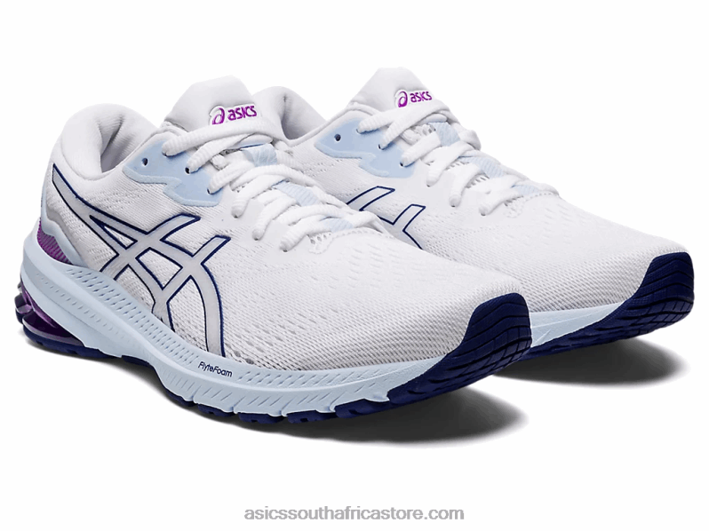 Women Asics Gt-1000 11 LH4X02973 White/Dive Blue