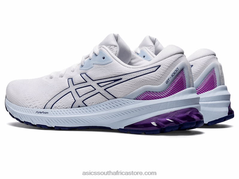 Women Asics Gt-1000 11 LH4X02973 White/Dive Blue