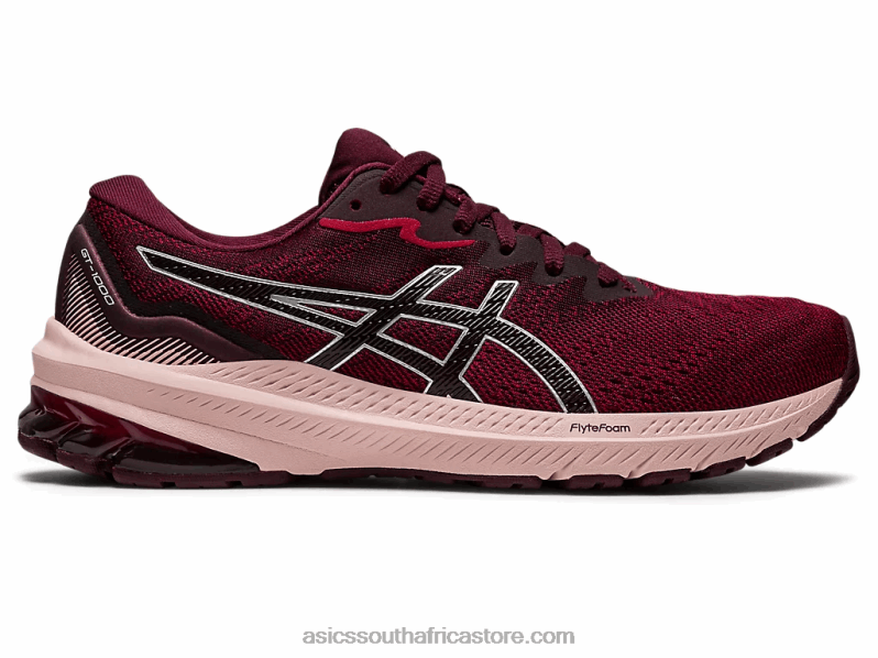 Women Asics Gt-1000 11 LH4X02995 Cranberry/Pure Silver