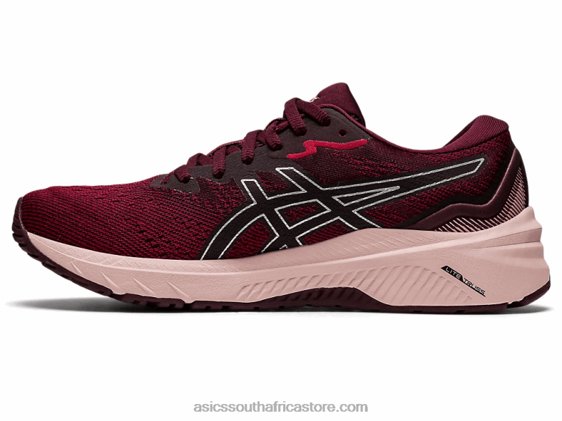 Women Asics Gt-1000 11 LH4X02995 Cranberry/Pure Silver