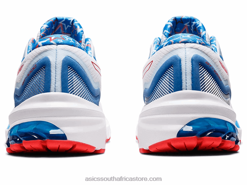 Women Asics Gt-1000 11 LH4X03210 White/Electric Red