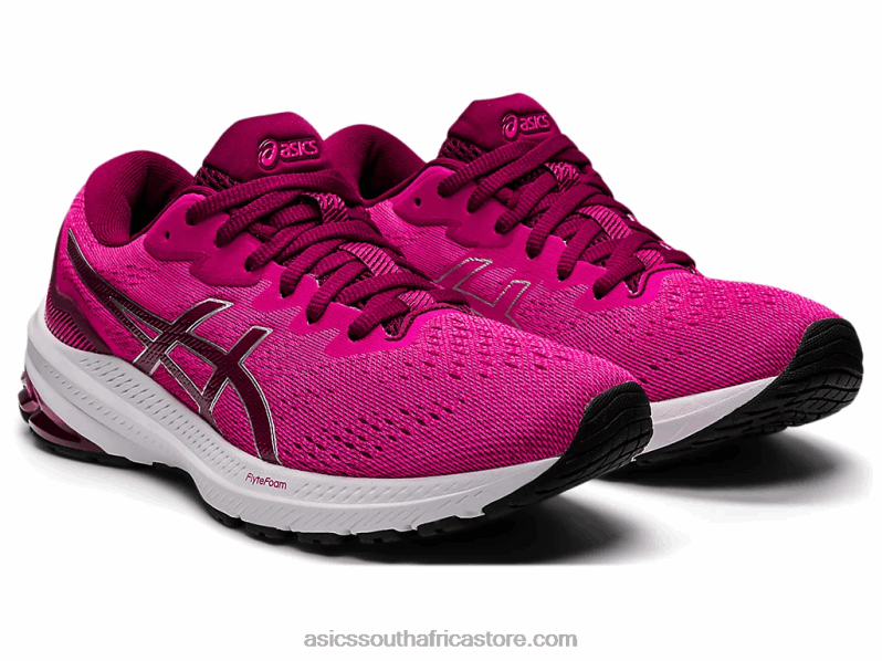 Women Asics Gt-1000 11 LH4X03211 Dried Berry/Pink Glo