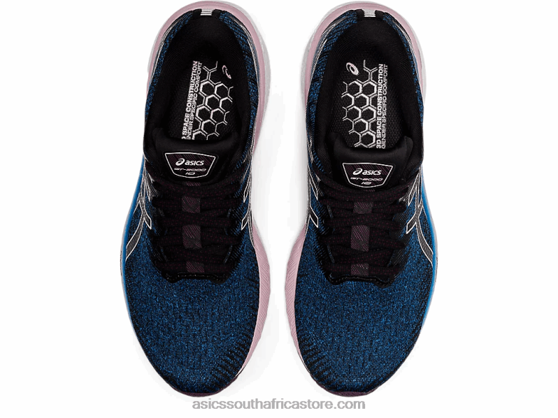 Women Asics Gt-2000 10 LH4X03433 Lake Drive/White